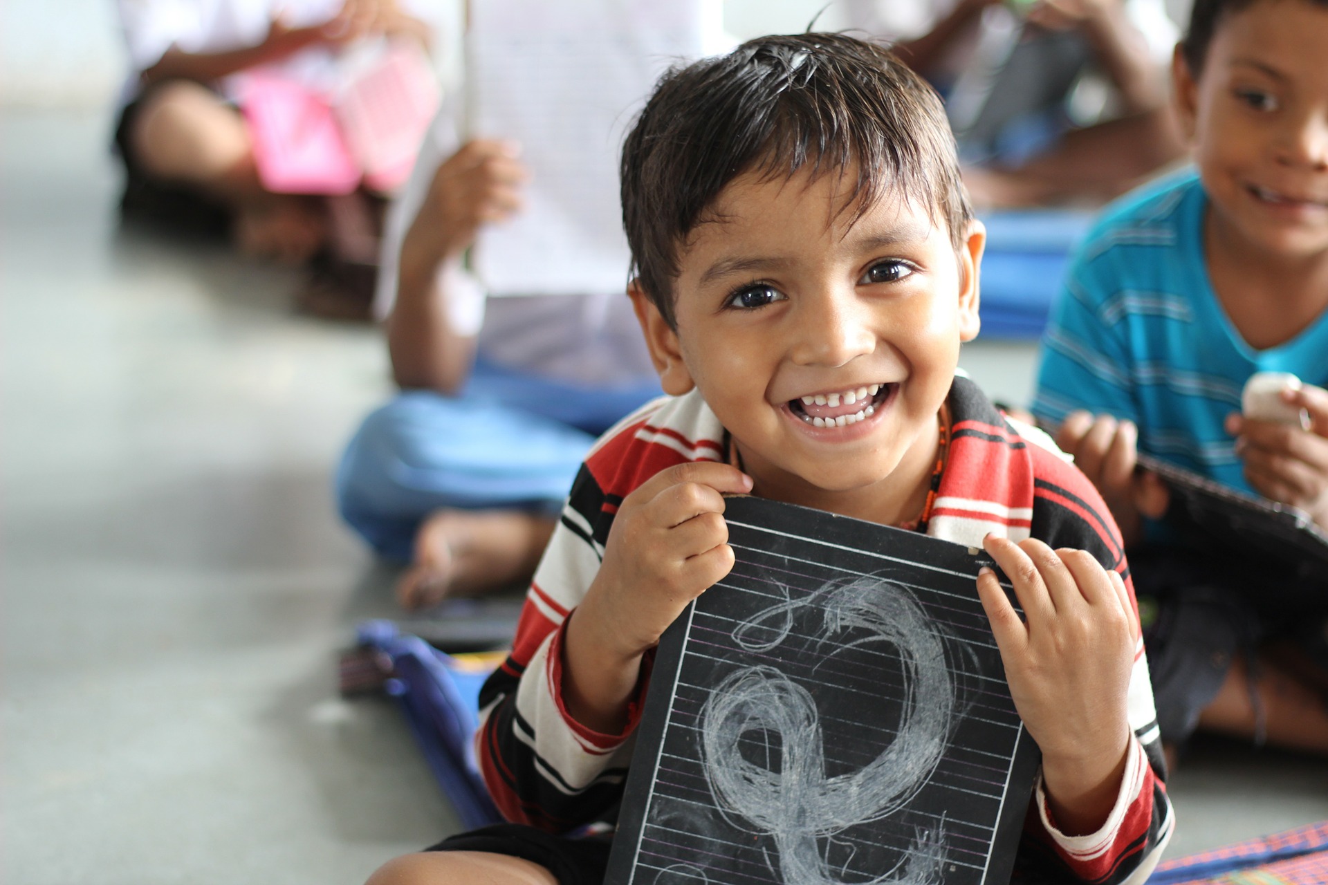 A child learning